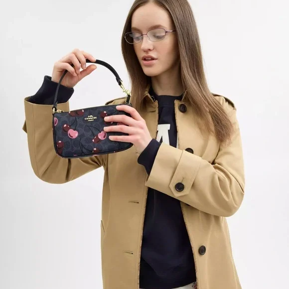 Coach Nolita 19 In Signature Canvas With Cherry - Picture 8 of 10